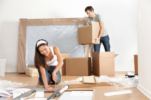 Professional mover handling furniture in Chelsea